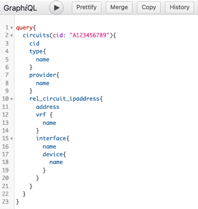 GraphiQL Query