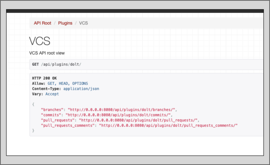 Version Control-specific API Endpoints