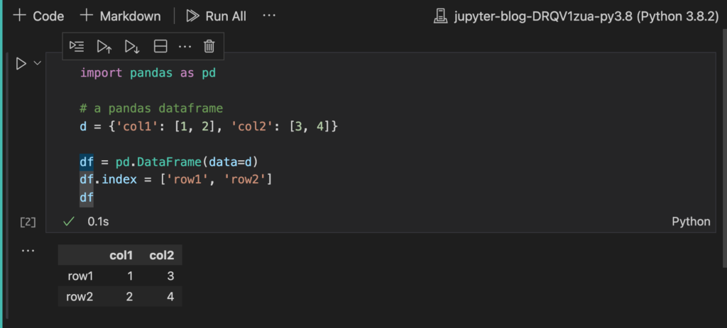 dataframe