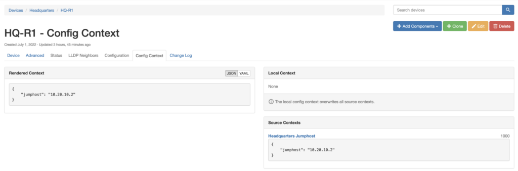 Config Context