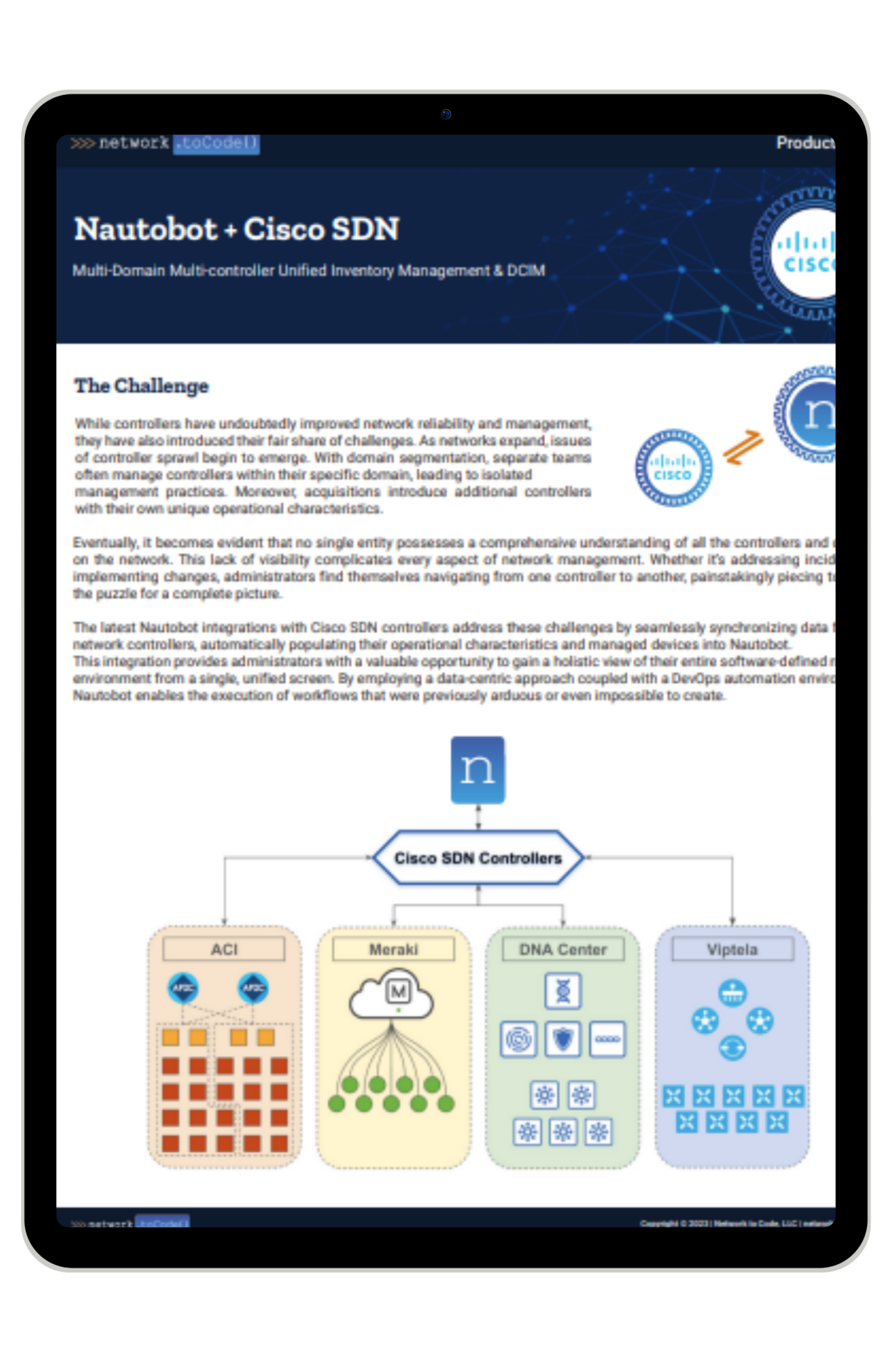 Nautobot + Cisco SDN Brief