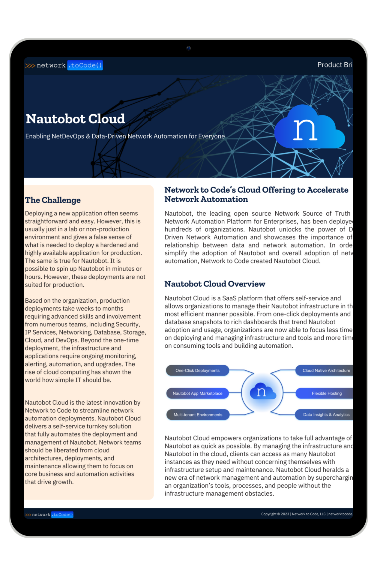 Nautobot Cloud Brief