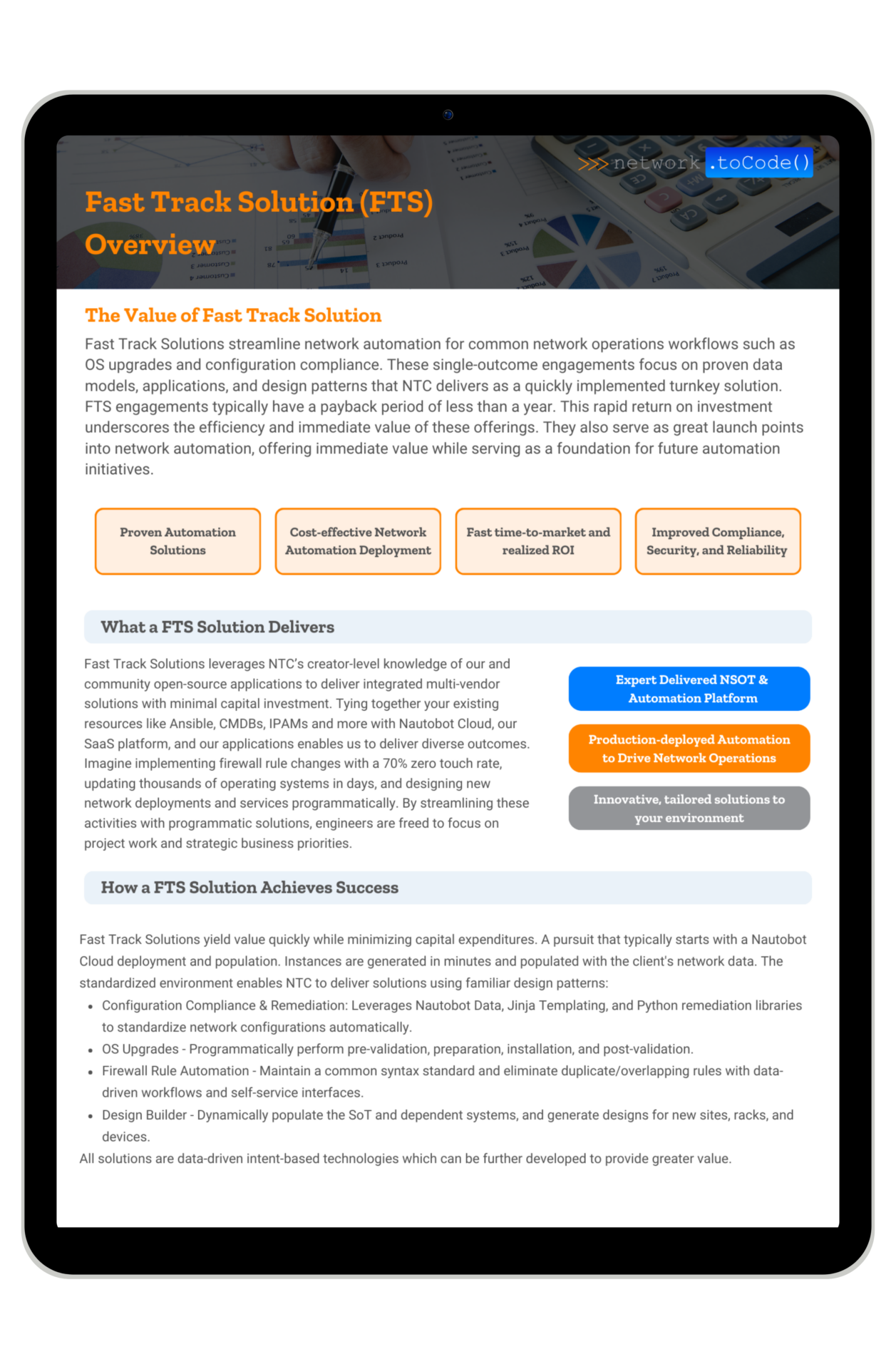 FTS Overview Sheet