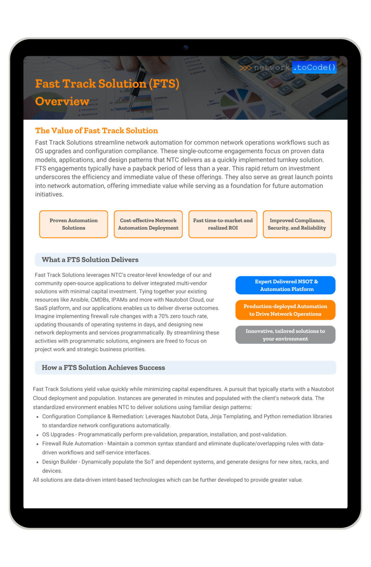 FTS Overview Sheet