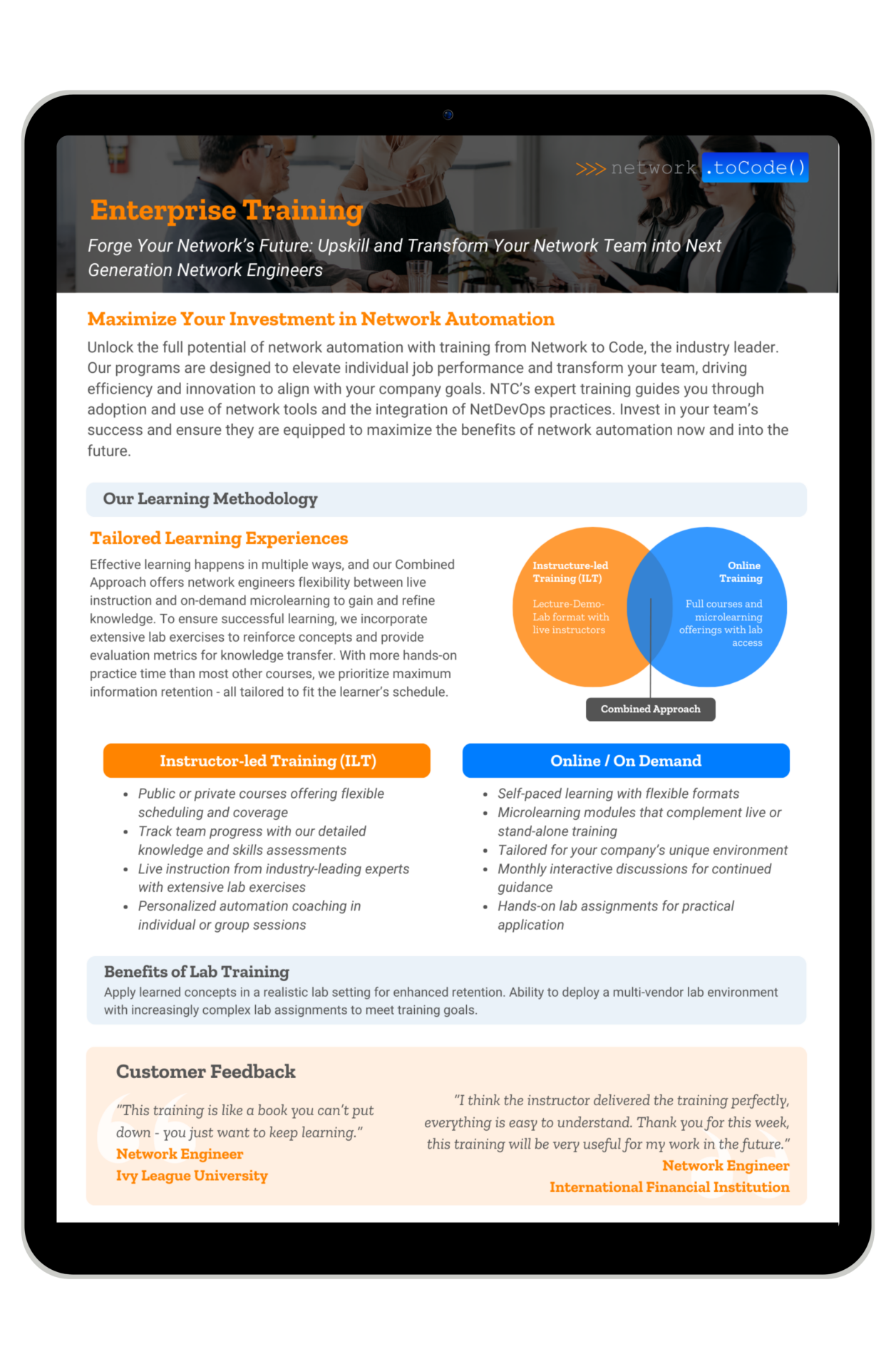 Training Overview Sheet