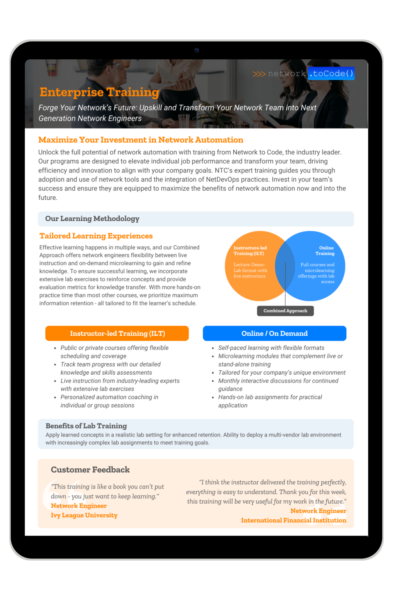 Training Overview Sheet
