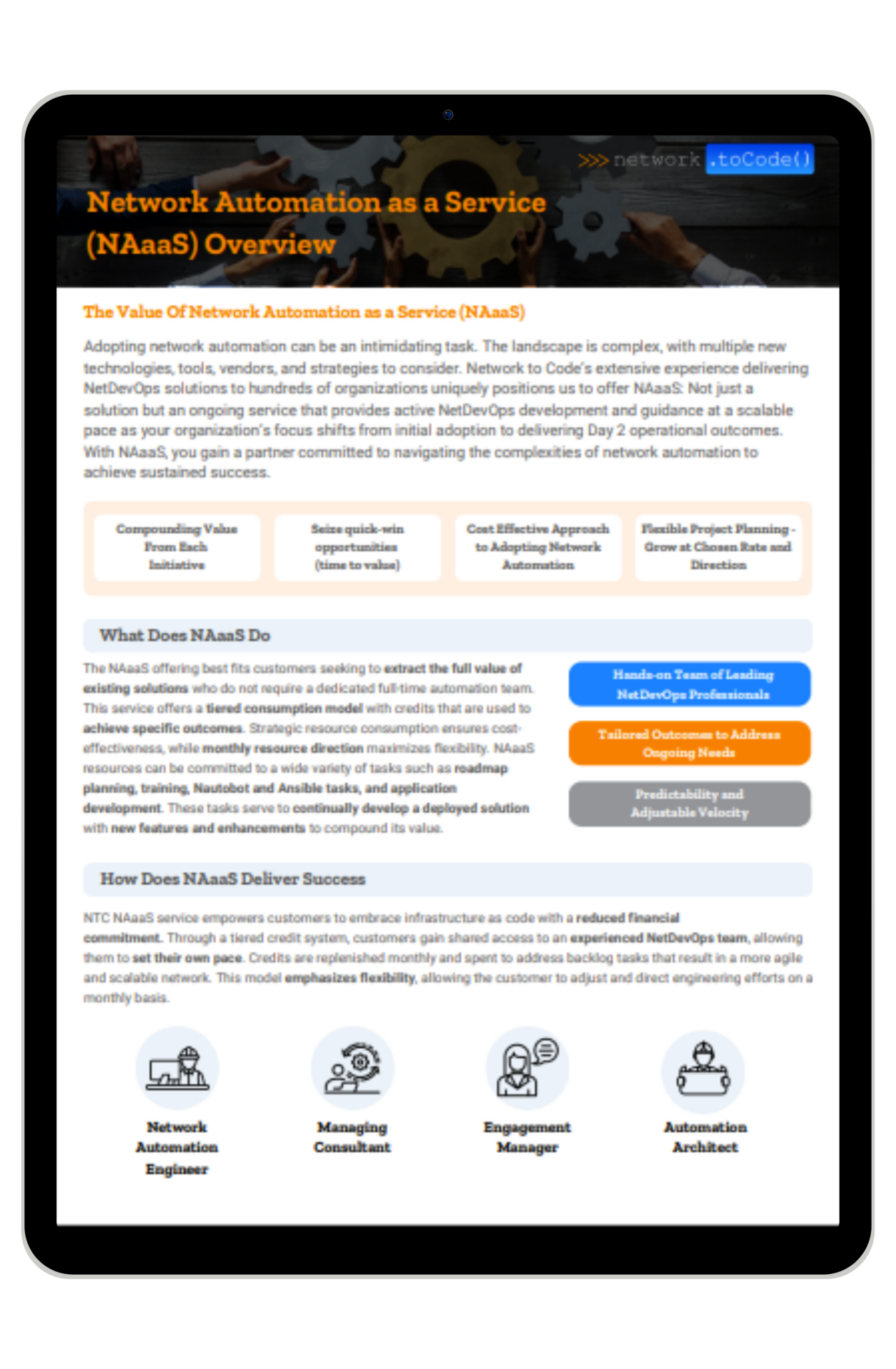 NAaaS Overview Sheet