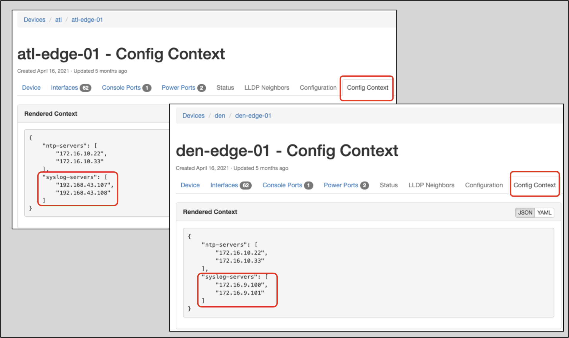 Config Contexts